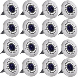 Solární disk 16 LED lamp - 16 kusů