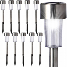 Solární lampa - tyč - 10 kusů. 1 LED DIODA