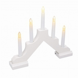 Vánoční svícen 5 LED - časovač