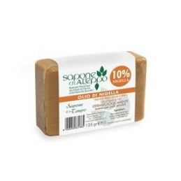 Mýdlo z Aleppa - Bobkový list 10% & Olej z černuchy 125 g - SAPONE DI UN TEMPO univerzální Mýdlo z Aleppa - Bobkový list 10% & Olej z černuchy 125 g - SAPONE DI UN TEMPO univerzální