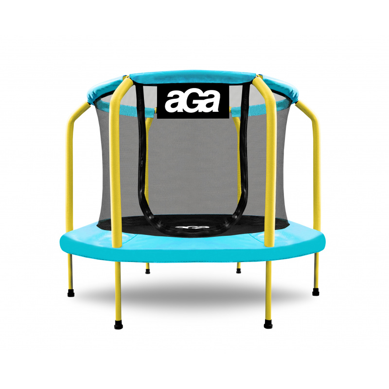 Aga Dětská trampolína 150 cm Světle modro-žlutá