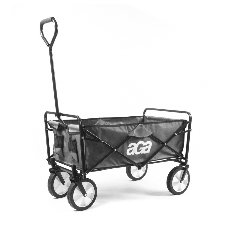 Aga Skládací přepravní vozík  Šedý - 6DAZ077 - 2. JAKOST