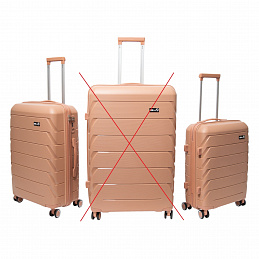 Aga Travel Sada cestovních kufrů Pudrově růžová, vel. M + S, 6CZ017 - II. JAKOST