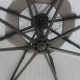 Aga Zahradní slunečník konzolový EXCLUSIV LED 300 cm Dark Grey