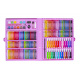 Malířská sada v kufru 168 ks růžová