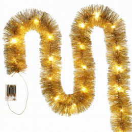 Zlatý LED vánoční řetěz