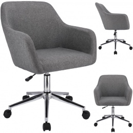 Otočné křeslo KRIS - odstíny šedé
