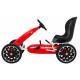 ABARTH šlapací motokára pro děti Červená + EVA kola + ruční brzda + volnoběh