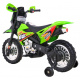 Dětské kolo Cross Battery vehicle Green + Assist wheels + LED sounds