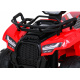 Dětská bateriová čtyřkolka Storm Red + 25W motor + MP3 USB + LED dioda