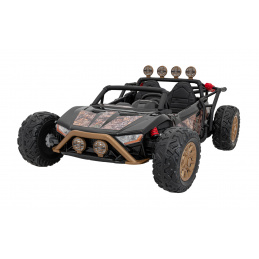 Dětská závodní buggy na baterie 5 Black + motory 2x200W + dálkové ovládání + zvuková LED dioda + pomalý start