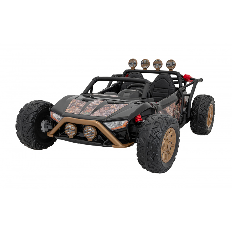 Dětská závodní buggy na baterie 5 Black + motory 2x200W + dálkové ovládání + zvuková LED dioda + pomalý start