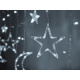 Aga LED Světelný závěs Hvězdy a Měsíc  2,5 m 138 LED Studená bílá