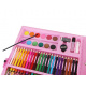 Malířská sada v kufru 168 ks růžová