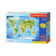 CASTORLAND puzzle 40 MAXI dílků - Mapa světa
