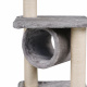 Aga Škrabadlo pro kočky 30x30x90 cm Šedé