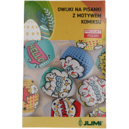 Smršťovací fólie na vajíčka - motiv komiks