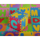 Pěnové puzzle Písmena pro děti 3+ EVA pěna + Velká malá písmena Abeceda + Podlahová podložka