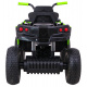 Dětská čtyřkolka ATV Air battery quad Black-Green + nafukovací kola + rádio MP3 + pomalý start