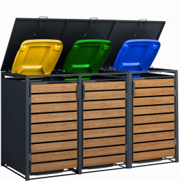 Kryt pro 3 odpadkové koše