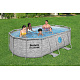 BESTWAY Power Steel Swim Vista bazén s oknem 427x250x100 14x8FT 7in1