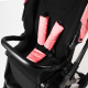 Aga Sportovní kočárek Černo/Růžový