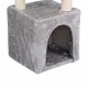 Aga Škrabadlo pro kočky 30x30x90 cm Šedé