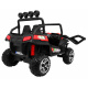 Grand Buggy Strong Lift pro děti Červená + pohon 4x4 + dálkové ovládání + nosič zavazadel + rádio MP3 + LED dioda