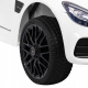 Mercedes Benz GT baterie pro děti Bílá + dálkové ovládání + pomalý start + MP3 LED