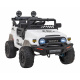 Toyota FJ Cruiser pro děti bílá + dálkové ovládání + pohon 4x4 + LED audio + EVA + pomalý start