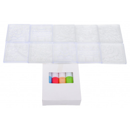 Sada Magnetických Kostek Na Malování Růžová Princezna 126 ks.