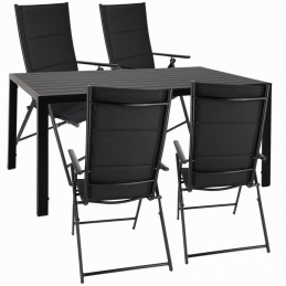 Zahradní sada stůl + 4 lehátka