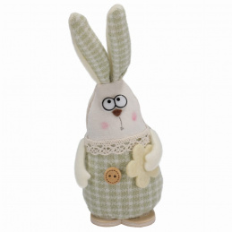 Látkový zajíc k postavení 15 cm