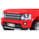 Land Rover Discovery Dětské elektrické autíčko červené + dálkové ovládání + EVA kola + pomalý start + rádio MP3