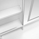 Aga Toaletní stolek se zrcadlem a LED osvětlením + taburet MRDT30 Bílý