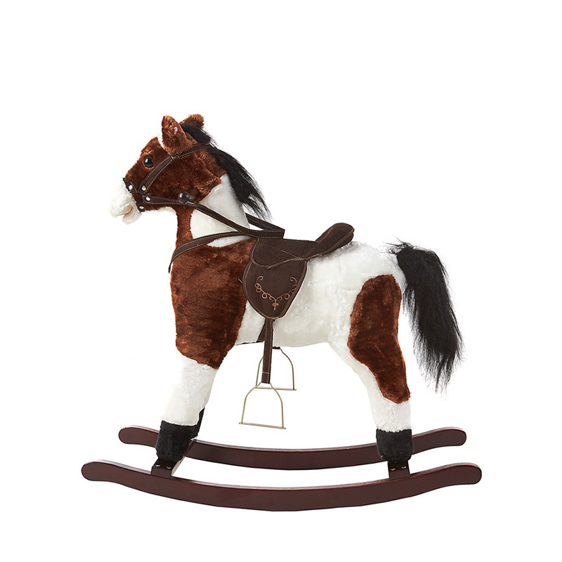 Aga4Kids Houpací koník Tmavě hnědý DZ809