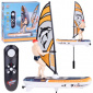 Dálkově ovládaný svítící WINDSURFER plovoucí na dálkové ovládání RC0740 univerzální