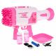 Mýdlová bublina Baby Gun 3+ růžová vějířová pistole + bublinková tekutina