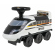 Interaktivní policejní jezdec 2 v 1 černobílý pro děti 3+ Zvuky Světla + policejní parkoviště + 4 nováčci + pohyblivé části