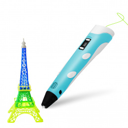 Aga 3D Pero s LCD displejem Modré