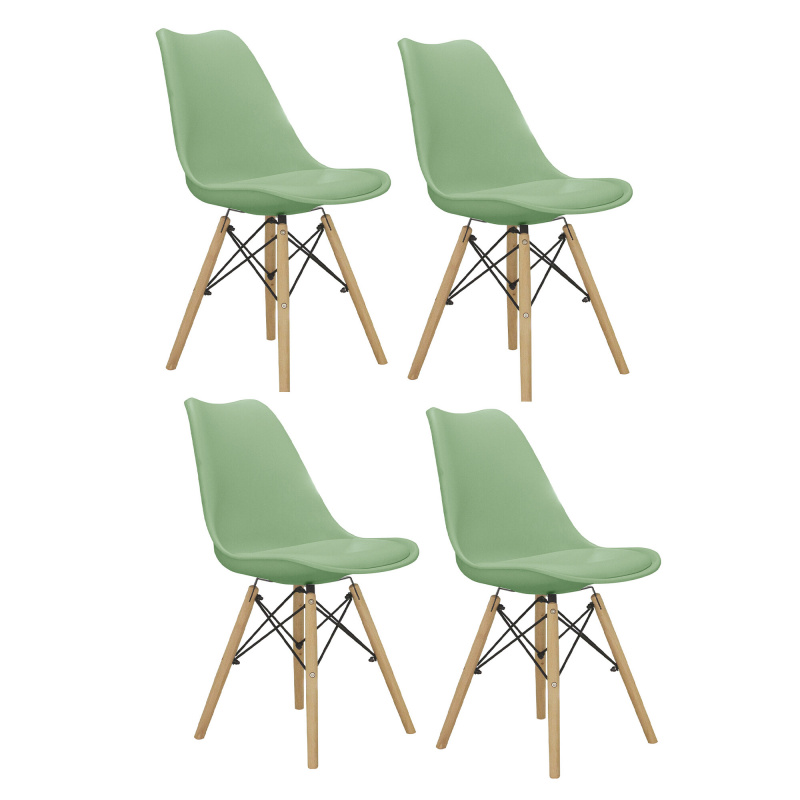 Aga 4x Jídelní židle MR2035 Zelená