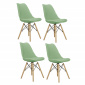 Aga 4x Jídelní židle MR2035 Zelená