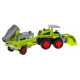 Zemědělský nakladač pro děti 1:55 Traktor s traktorem + přívěs s postřikovačem do sadu