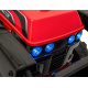 Traktor Buldozer G320 pro nejmenší děti Červený + Pohyblivá lžíce + Melodie + Klakson + LED světla