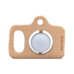 BAMBOOM Fotoaparát dřevo&silikon Modrý 4m+