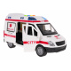 Dětská interaktivní sanitka 3+ Model 1:16 + zvuky Světla + pohyblivé části + gumové pneumatiky