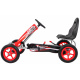 Motokára Full Ahead AIR s pedály pro děti 3+ Červená + Nastavení sedadla + Nafukovací kola + Ruční brzda