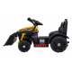 Traktor Buldozer G320 pro nejmenší děti Žlutý + Pohyblivá lžíce + Melodie + Klakson + LED světla