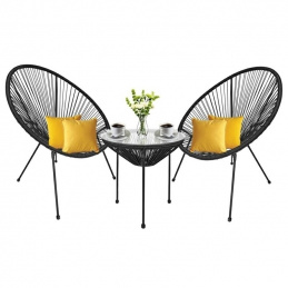 O15 ZAHRADNÍ SET STRIP 2 KŘESLA STOLEK