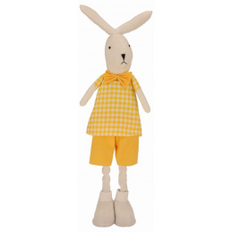 Látkový zajíček na teleskopických nohách 75 cm chlapec